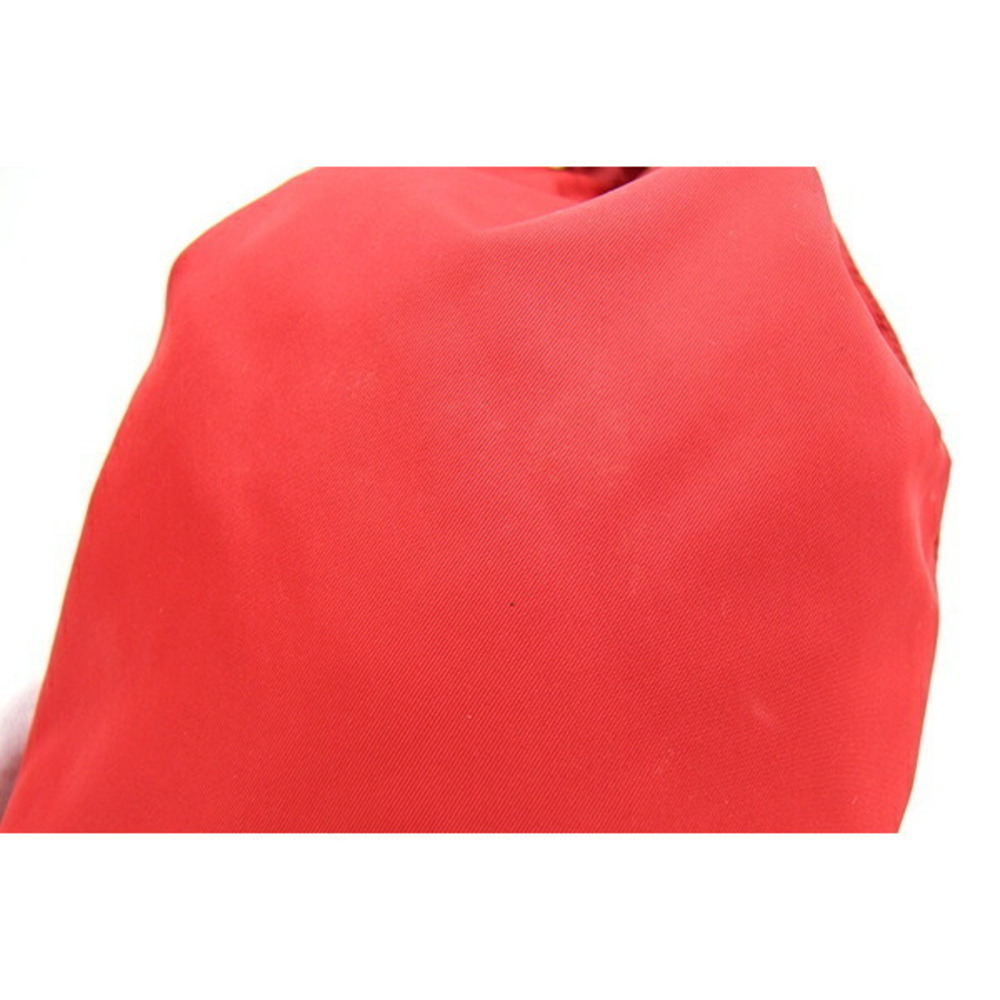Prada Pouch Red Drawstring Nylon - image 4